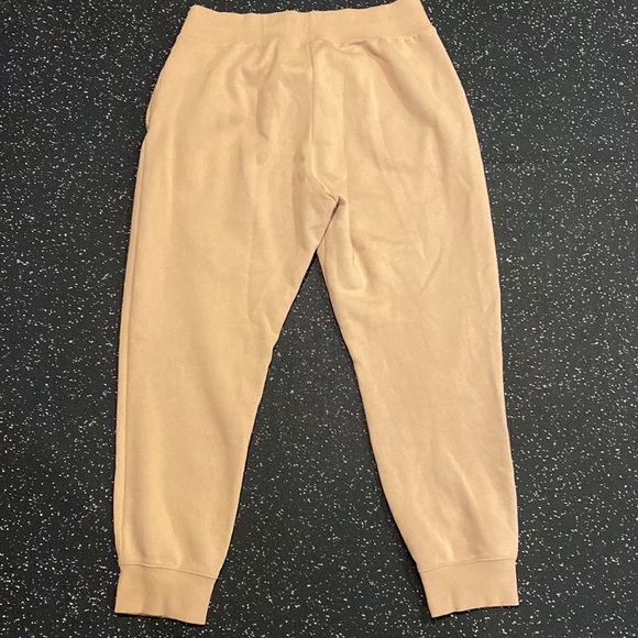 NWOT Beige Embroidered Nike Men’s XL Cotton Tapered Comfy Sweatpants - Picture 5 of 5